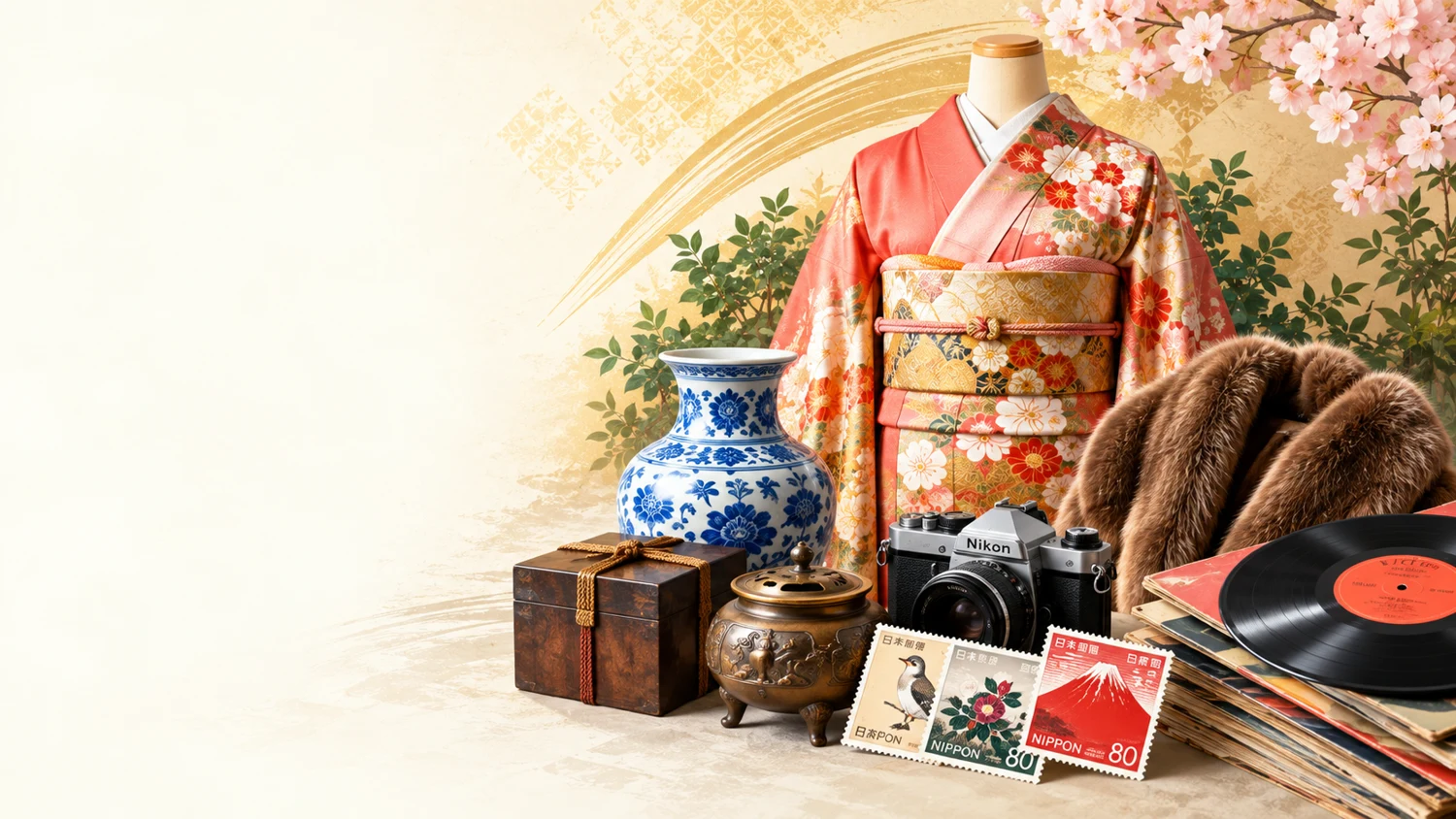 着物・骨董品・毛皮・カメラ・レコードの出張買取