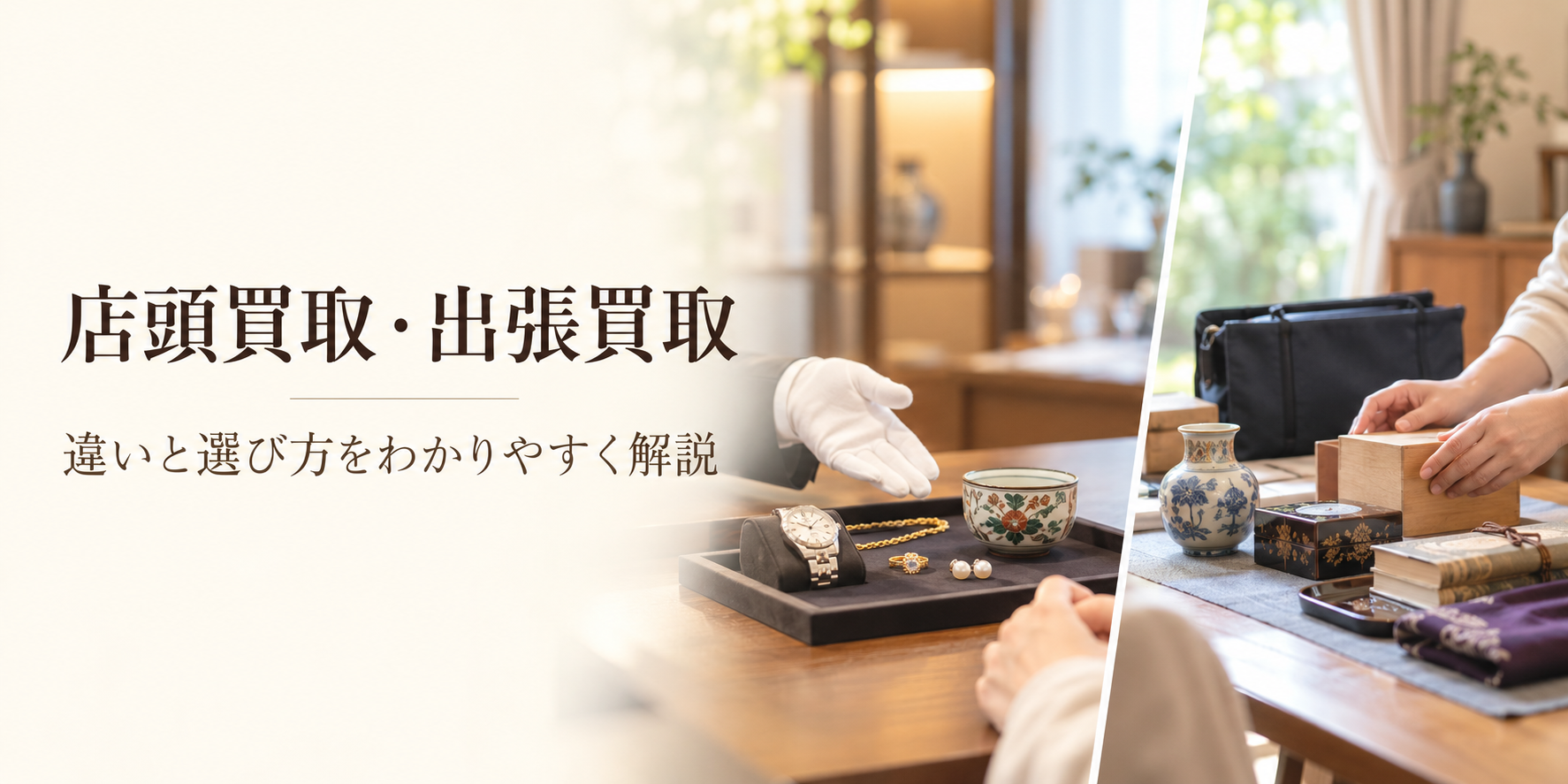 店頭買取と出張買取、どちらを選ぶ？違い・流れ・安心して売るための準備を解説