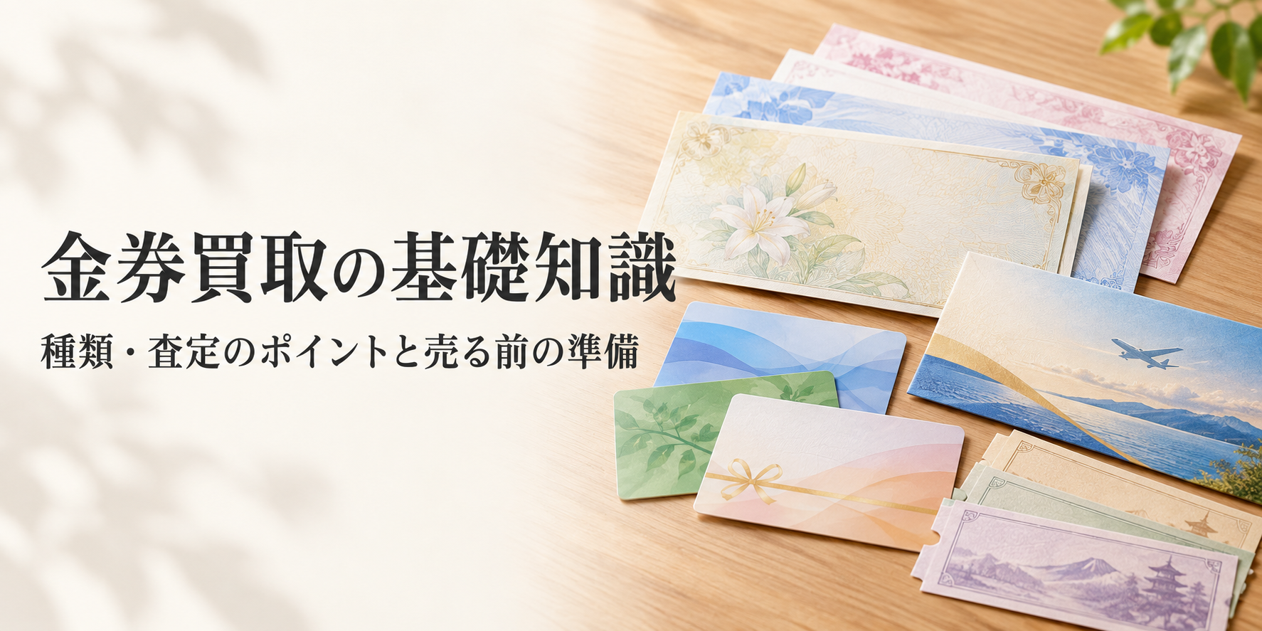 金券の買取を考えたら｜商品券・ギフトカードの種類と査定前に知っておきたいこと