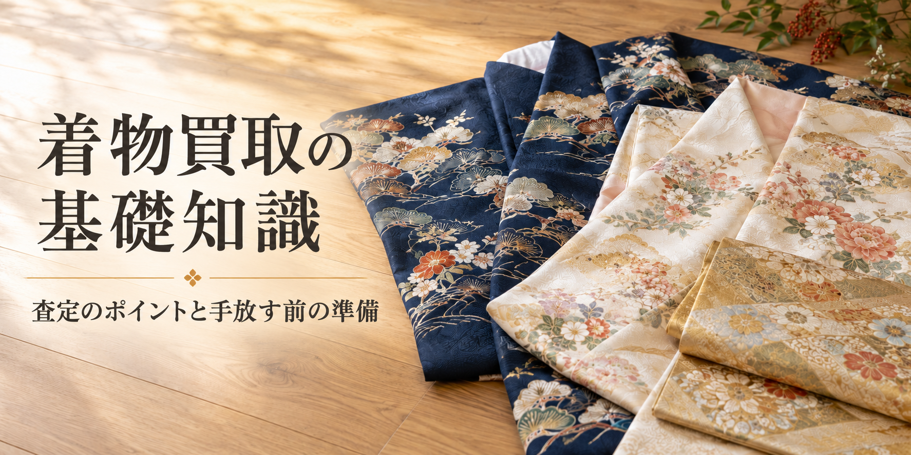 着物の買取を考えたら｜種類・査定のポイント・手放す前に知っておきたいこと