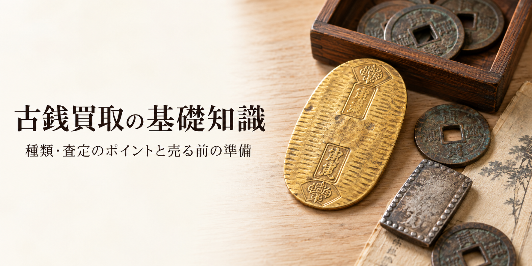 古銭の買取を考えたら｜種類の見分け方・査定のポイント・売る前の準備