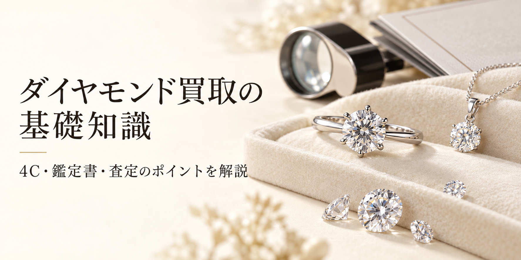 ダイヤモンドの買取を考えたら｜4C・鑑定書・査定のポイントと売る前の準備