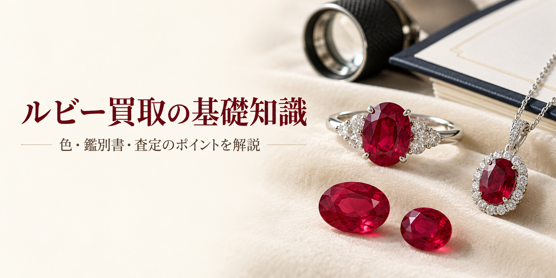 ルビーの買取を考えたら｜色・鑑別書・査定のポイントと売る前の準備
